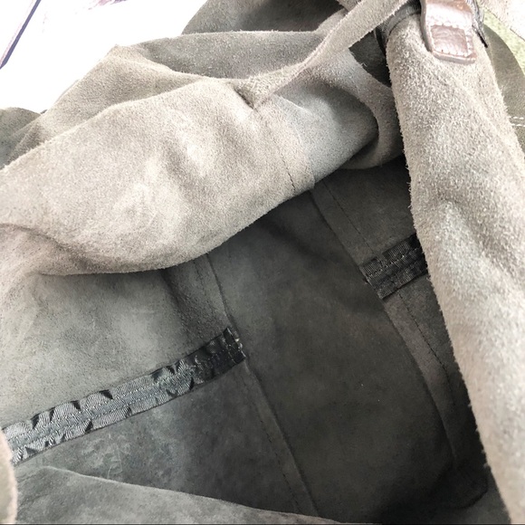 B44 Lucky Brand hobo brown suede tote bag - Picture 8 of 8